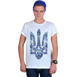 Футболка Fanbolka Тризуб Петриківський розпис